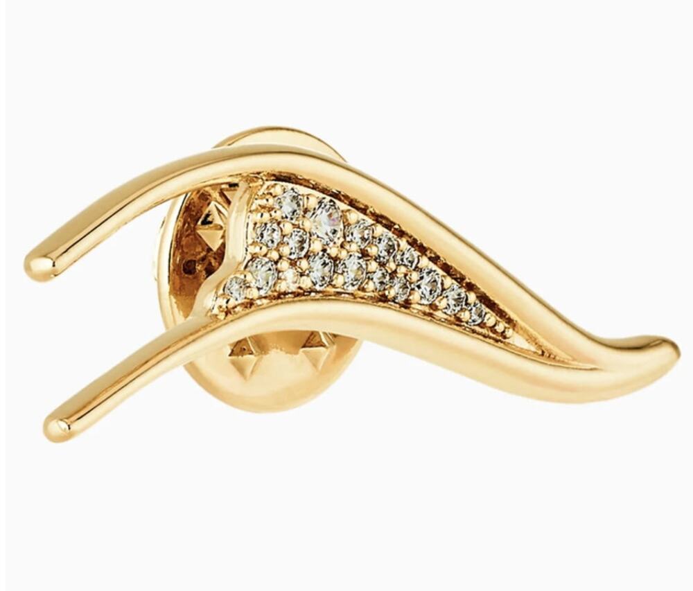 Atelier Swarovski gilded treasure statement brooch New